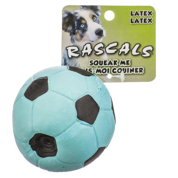 Rascals Latex Soccer Ball for Dogs-Blue