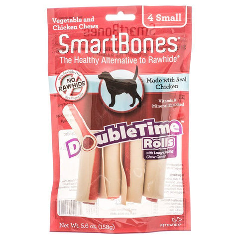 SmartBones DoubleTime Roll Chews for Dogs-Chicken