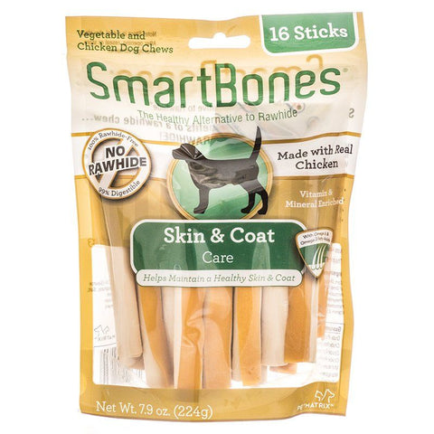 SmartBones Skin & Coat Care Treat Sticks for Dogs-Chicken