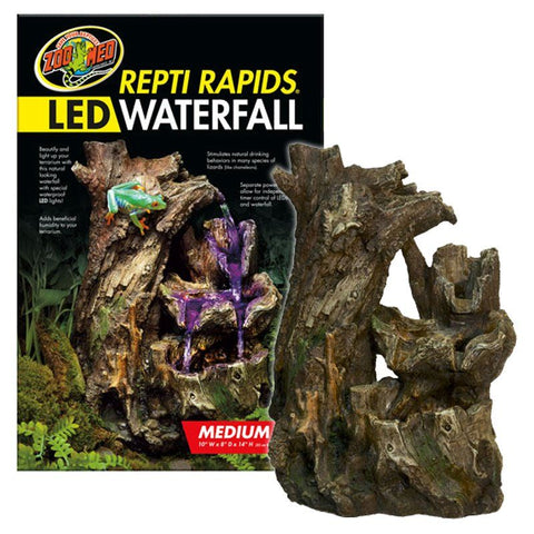 Zoo Med Repti Rapids LED Waterfall-Wood Style