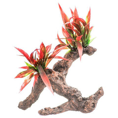 Aquatop Driftwood Aquarium Plant-Firey Red