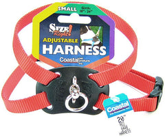 Coastal Pet Size Right Nylon Adjustable Harness-Red