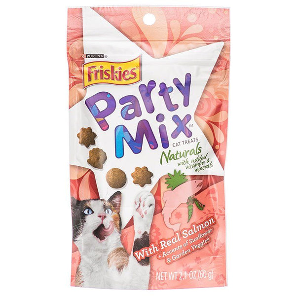 Friskies Party Mix Naturals Cat Treats-Real Salmon