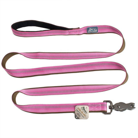 K9 Explorer Reflective Leash with Scissor Snap-Rosebud