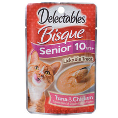 Hartz Delectables Bisque Senior Lickable Cat Treats-Tuna & Chicken