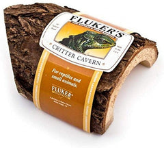 Flukers Critter Cavern Corner Half-Log Small