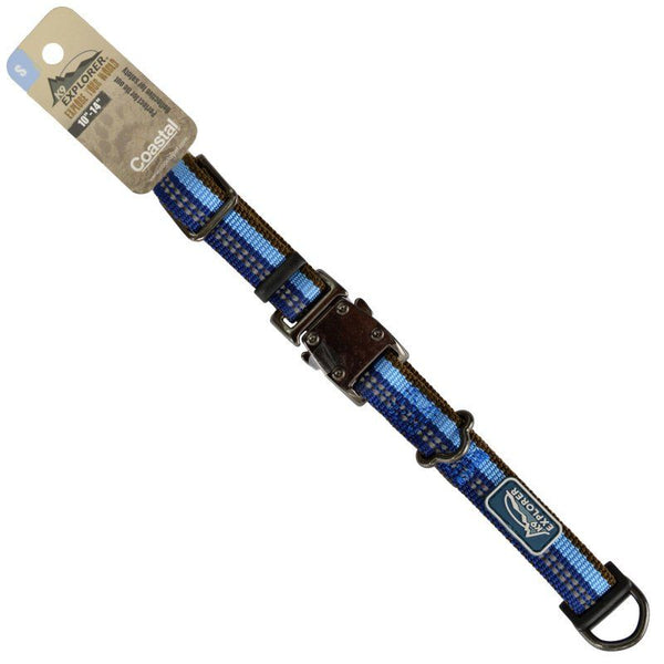 K9 Explorer Sapphire Reflective Adjustable Dog Collar