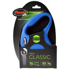 Flexi New Classic Retractable Tape Leash-Blue