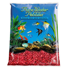 Pure Water Pebbles Aquarium Gravel-Currant Red