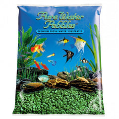 Pure Water Pebbles Aquarium Gravel-Emerald Green