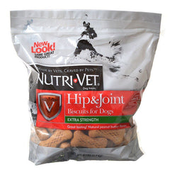 Nutri-Vet Hip & Joint Biscuits for Dogs-Extra Strength