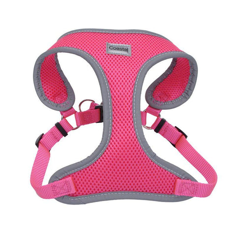 Coastal Pet Comfort Soft Reflective Wrap Adjustable Dog Harness-Neon Pink