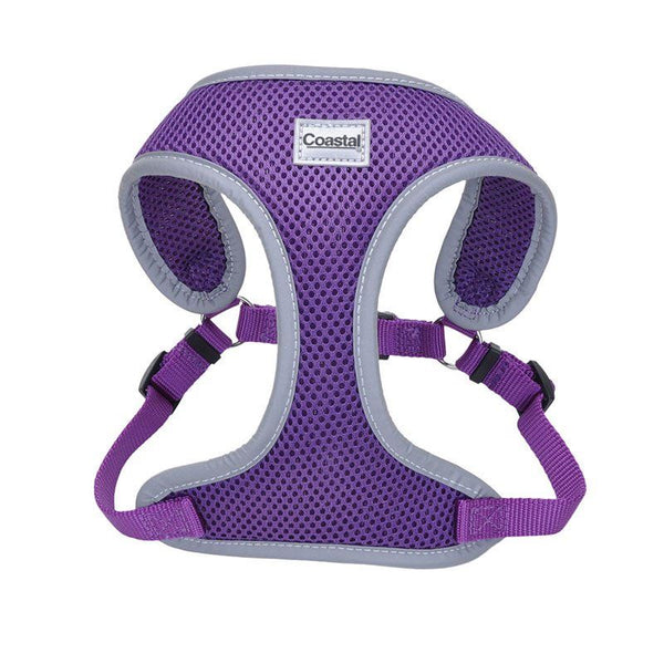 Coastal Pet Comfort Soft Reflective Wrap Adjustable Dog Harness-Purple