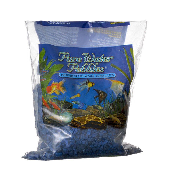 Pure Water Pebbles Aquarium Gravel-Marine Blue