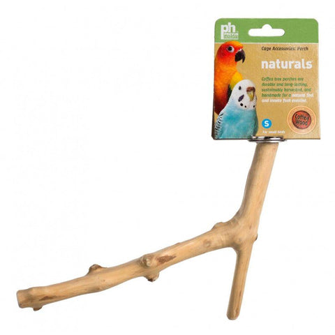 Prevue Naturals Y-Branch Perch-Coffea Wood