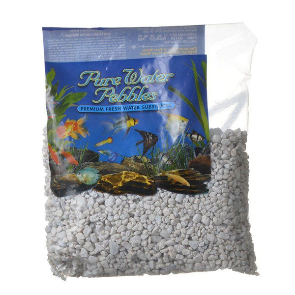 Pure Water Pebbles Aquarium Gravel-Snow White