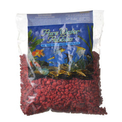 Pure Water Pebbles Aquarium Gravel-Currant Red