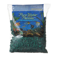 Pure Water Pebbles Aquarium Gravel-Emerald Green