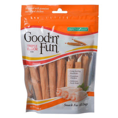 Healthy Hide Good 'n' Fun Triple Flavor Ribs-Rawhide, Chicken & Pork Hide