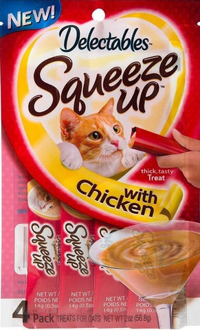 Hartz Delectables Squeeze Up Cat Treat-Chicken