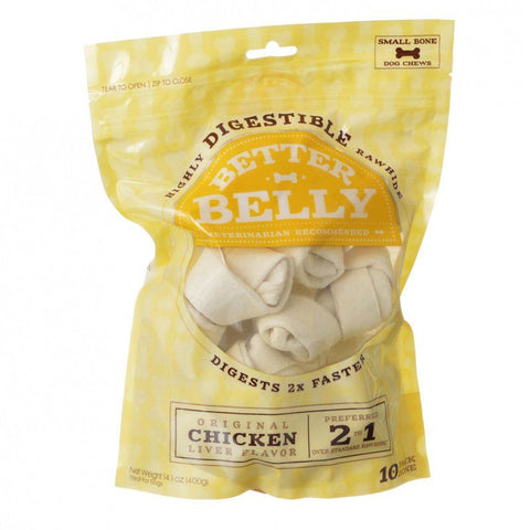 Better Belly Rawhide Chicken Liver Bones-Small