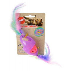 Spot Tie Dye Jingle Roller Cat Toy-Assorted Colors