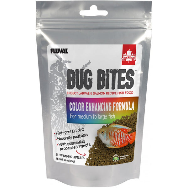 Fluval Bug Bites Color Enhancing Formula for Medium-Large Fish