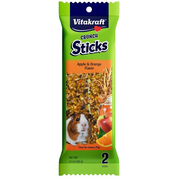 Vitakraft Crunch Sticks Guinea Pig Treats-Apple & Orange Flavor