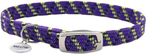 Coastal Pet Elastacat Reflective Safety Collar with Charm Purple