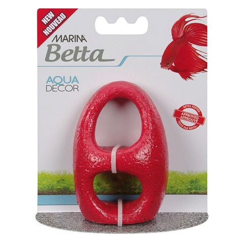 Marina Betta Aqua Decor-Red Stone Archway