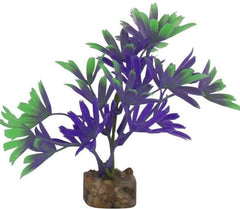 GloFish Plastic Aquarium Plant-Purple/Green