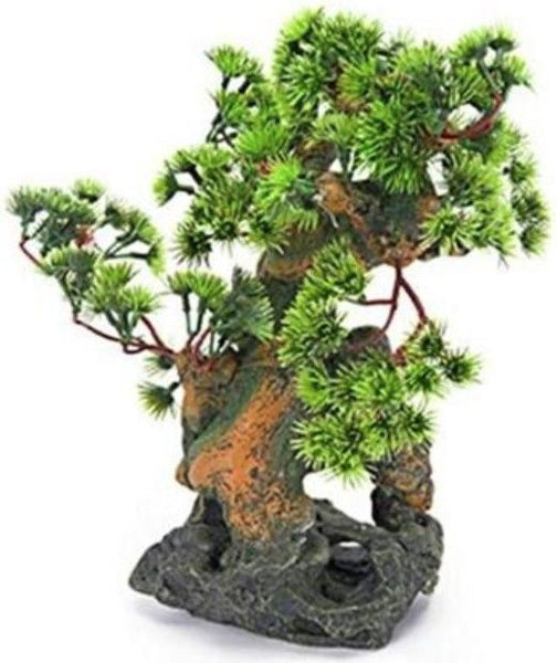 Penn Plax Bonsai Tree on Rocks Aquarium Ornament