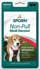 Sporn Non Pull Mesh Harness for Dogs-Black