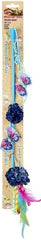 Spot Butterfly and Mylar Teaser Wand Cat Toy-Assorted Colors