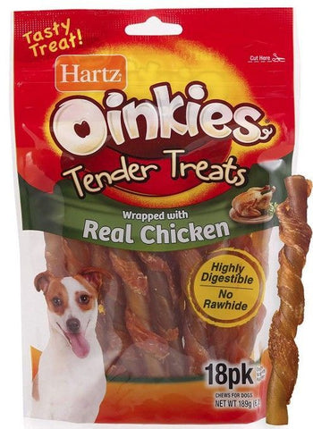 Hartz Oinkies Tender Treats-Chicken