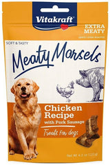 Vitakraft Meaty Morsels Mini Chicken Recipe with Pork Sausage Dog Treat