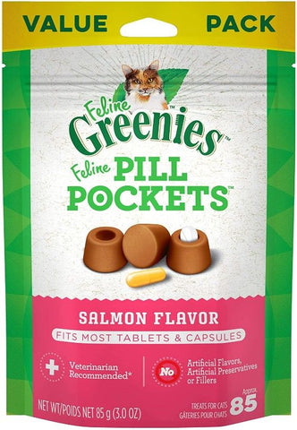 Greenies Pill Pockets Salmon Flavor Cat Treats