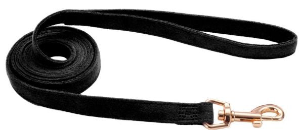 Coastal Pet Accent Microfiber Dog Leash Mod Black 6'L x 5/8