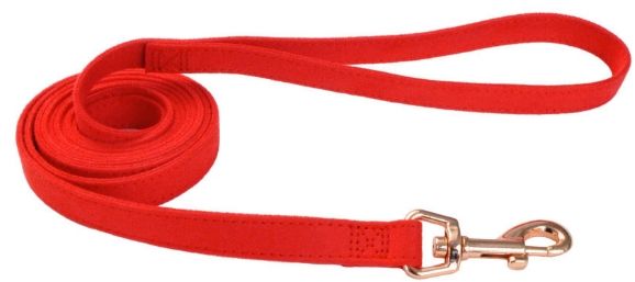 Coastal Pet Accent Microfiber Dog Leash Retro Red 6'L x 5/8