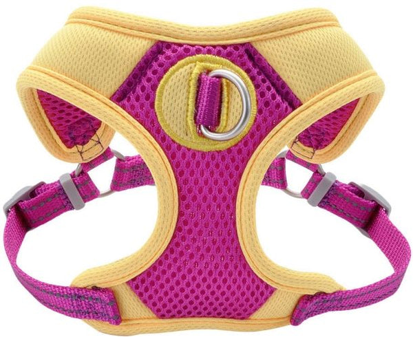 Coastal Pet Pro Reflective Mesh Dog Harness Purple with Yellow 1