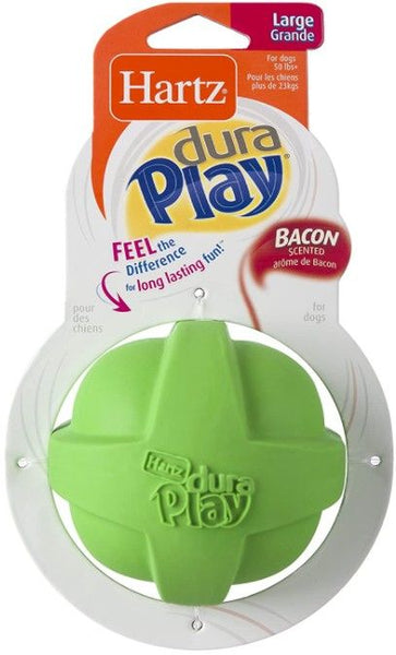 Hartz Dura Play Bacon Scented Dog Ball Toy Large