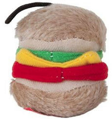 Petmate Booda Zoobilee Hamburger Plush Dog Toy