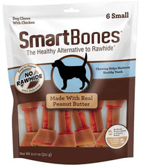 SmartBones Small Chicken and Peanut Butter Bones Rawhide Free Dog Chew